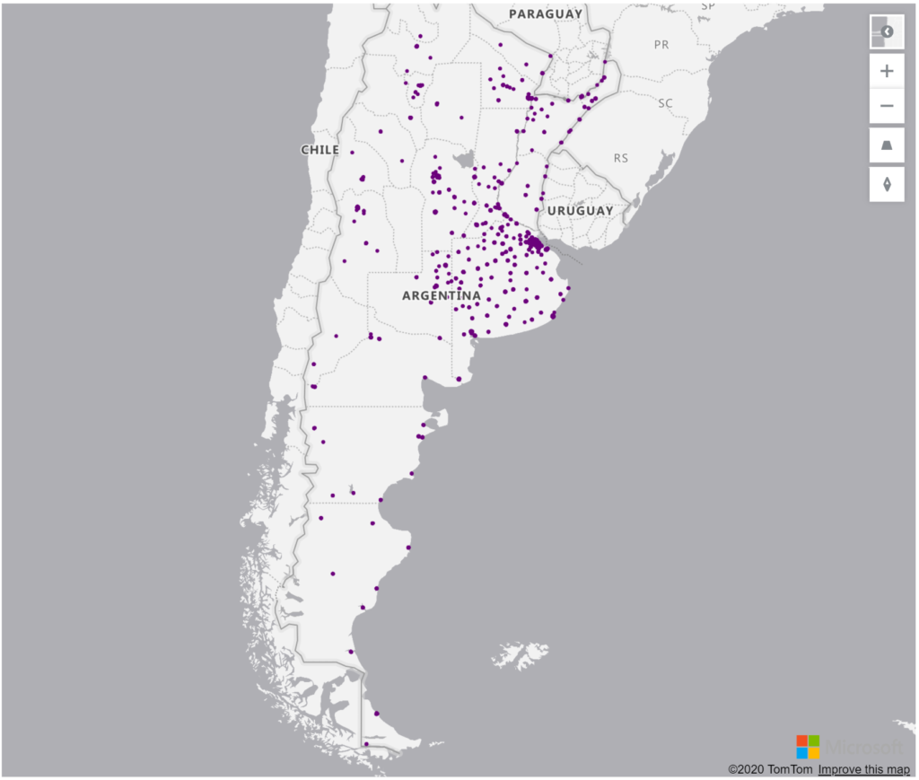 Argentina Geolocations Addresses for Power BI Tableau QlikView Qlik Sense