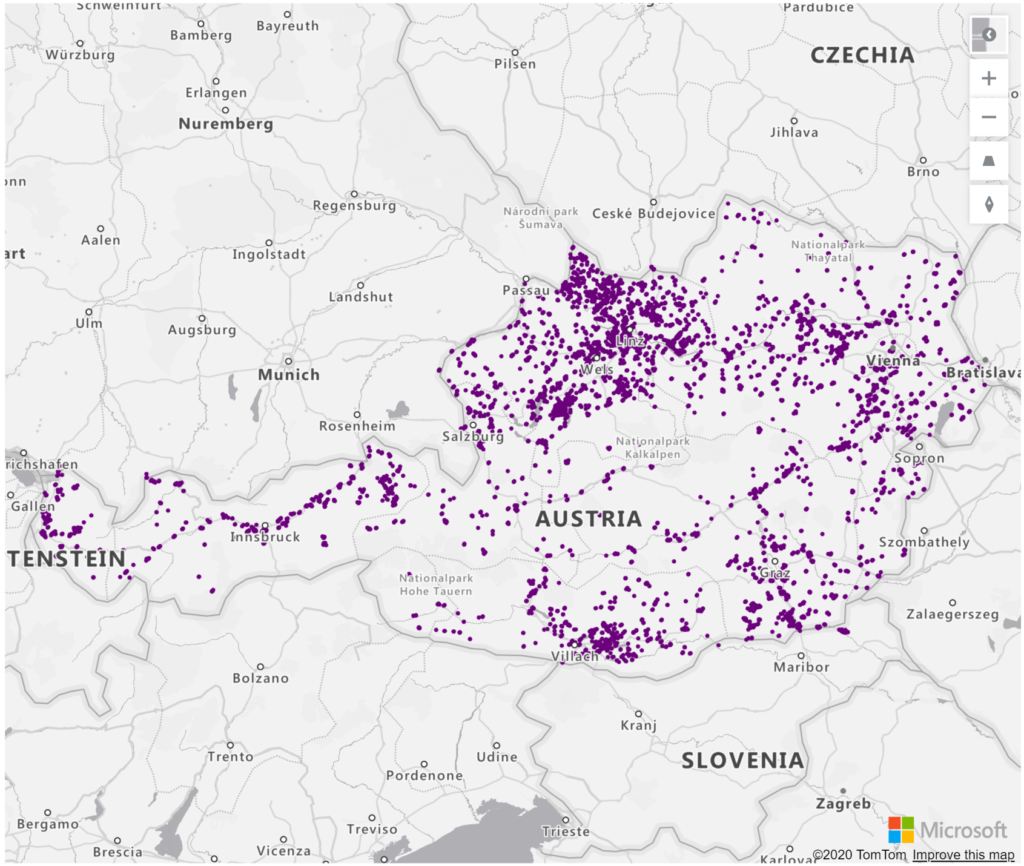 Austria Geolocations Addresses for Power BI Tableau QlikView Qlik Sense Austria Geolocations Addresses for Power BI Tableau QlikView Qlik Sense