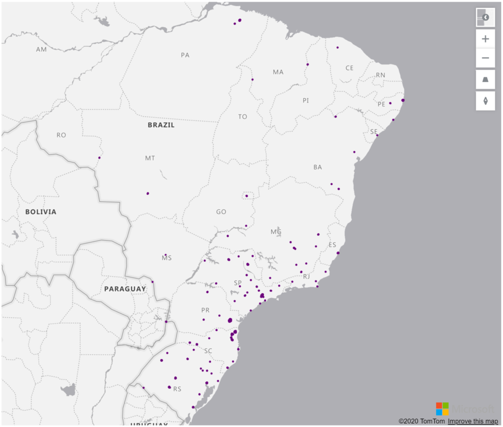 Brazil Geolocations Addresses for Power BI Tableau QlikView Qlik Sense