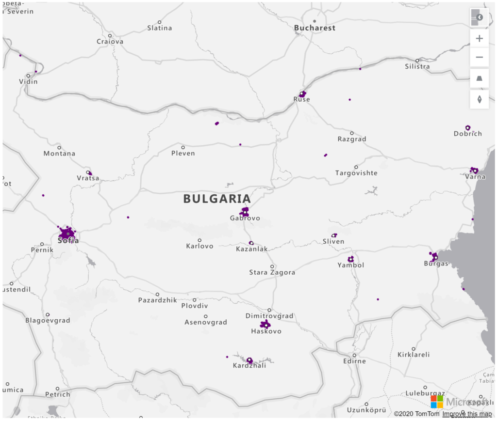 Bulgaria Geolocations Addresses for Power BI Tableau QlikView Qlik Sense Bulgaria Geolocations Addresses for Power BI Tableau QlikView Qlik Sense