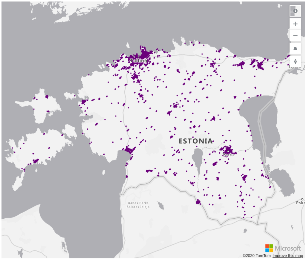 Estonia Geolocations Addresses for Power BI Tableau QlikView Qlik Sense Estonia Geolocations Addresses for Power BI Tableau QlikView Qlik Sense