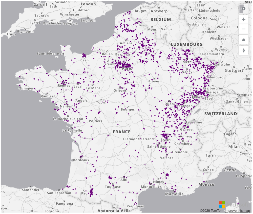 France Geolocations Addresses for Power BI Tableau QlikView Qlik Sense France Geolocations Addresses for Power BI Tableau QlikView Qlik Sense