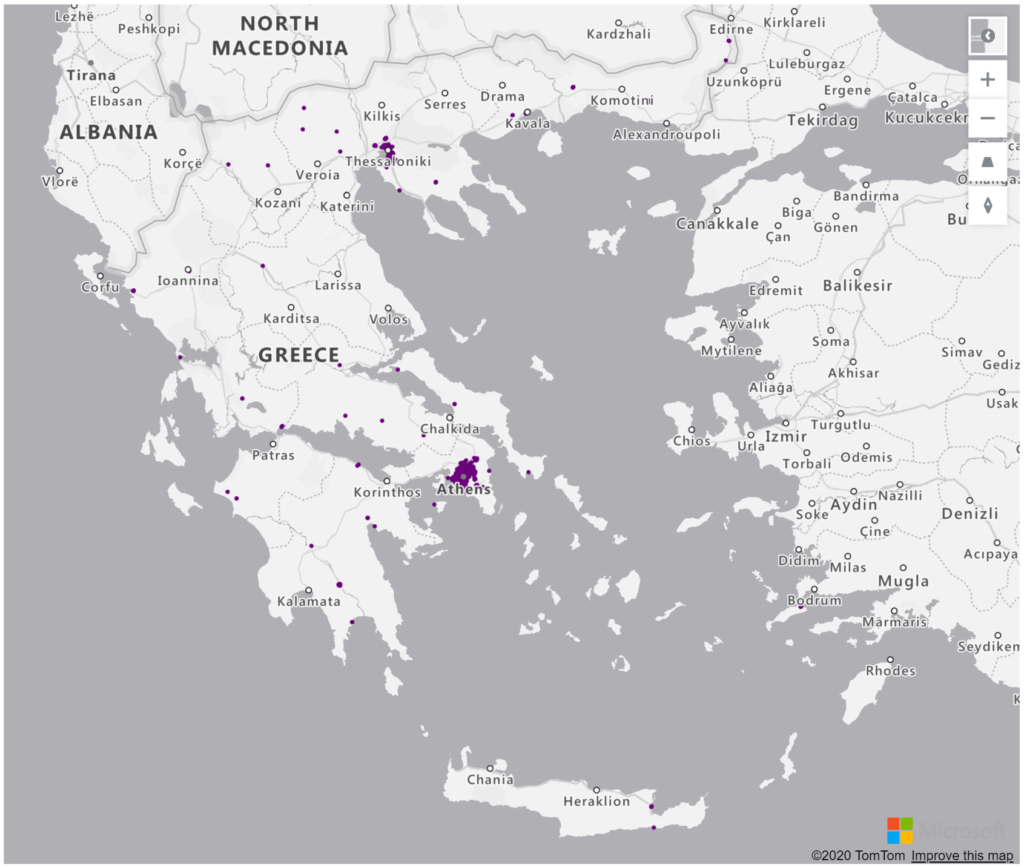 Greece Geolocations Addresses for Power BI Tableau QlikView Qlik Sense Greece Geolocations Addresses for Power BI Tableau QlikView Qlik Sense