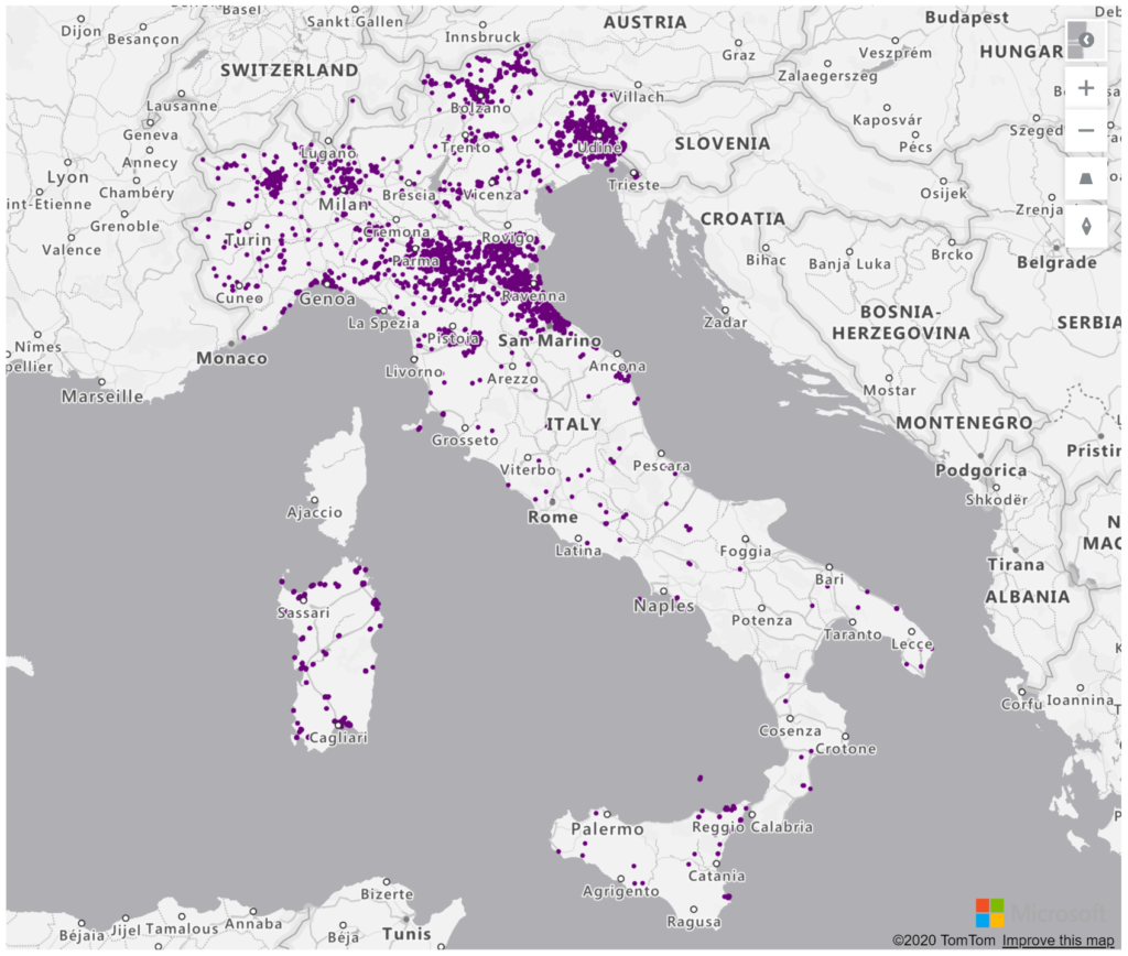 Italy Geolocations Addresses for Power BI Tableau QlikView Qlik Sense Italy Geolocations Addresses for Power BI Tableau QlikView Qlik Sense