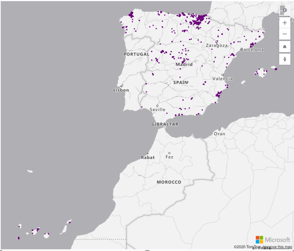Spain Geolocations Addresses for Power BI Tableau QlikView Qlik Sense Spain Geolocations Addresses for Power BI Tableau QlikView Qlik Sense
