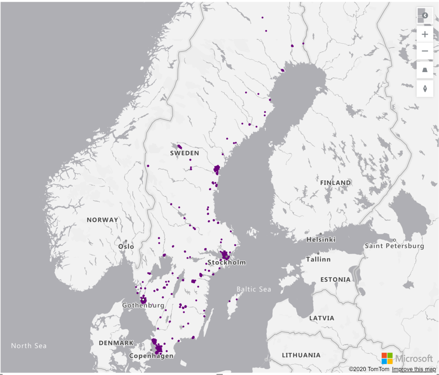 sweden post code example
