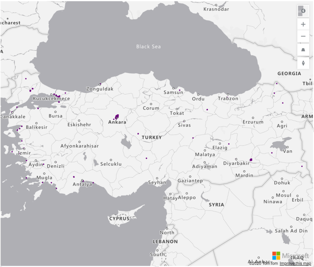 Turkey Geolocations Addresses for Power BI Tableau QlikView Qlik Sense Turkey Geolocations Addresses for Power BI Tableau QlikView Qlik Sense